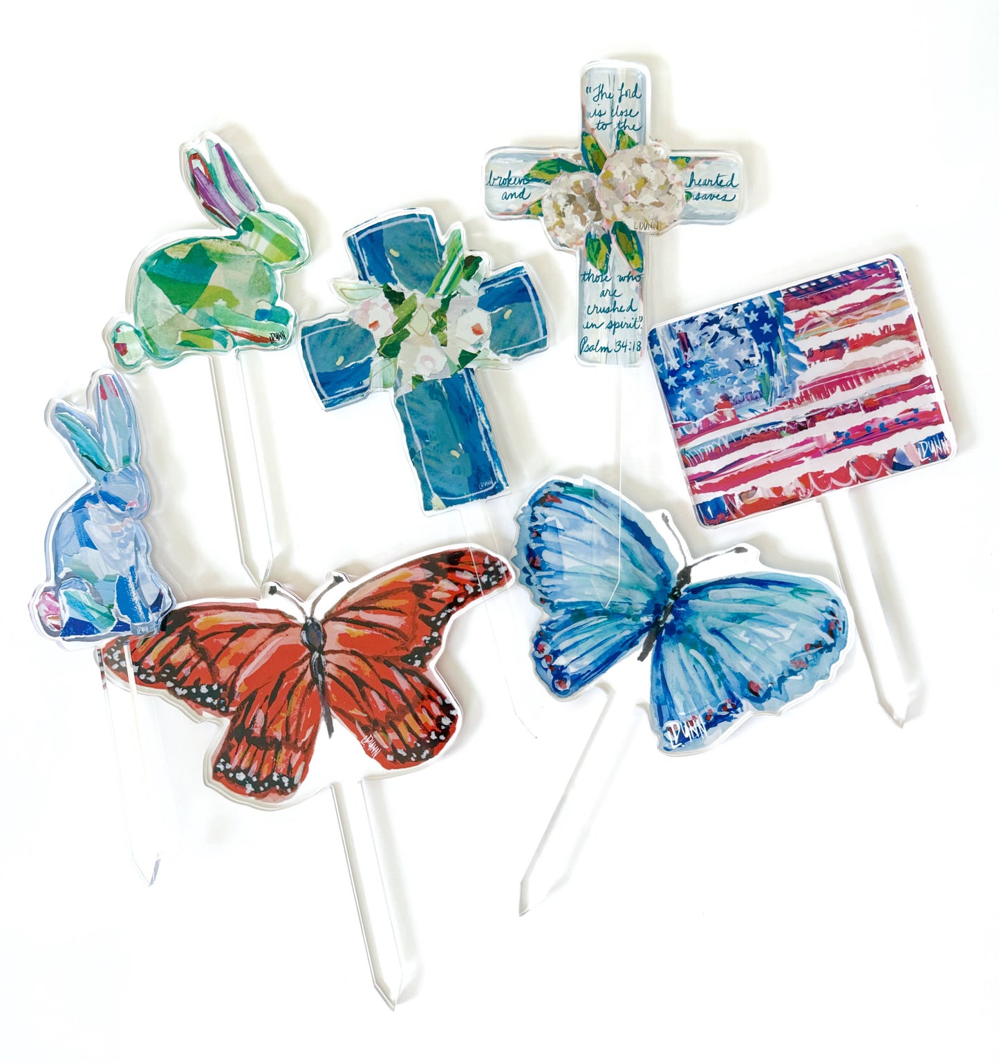 Acrylic Pick - Cross - Psalm 34:18