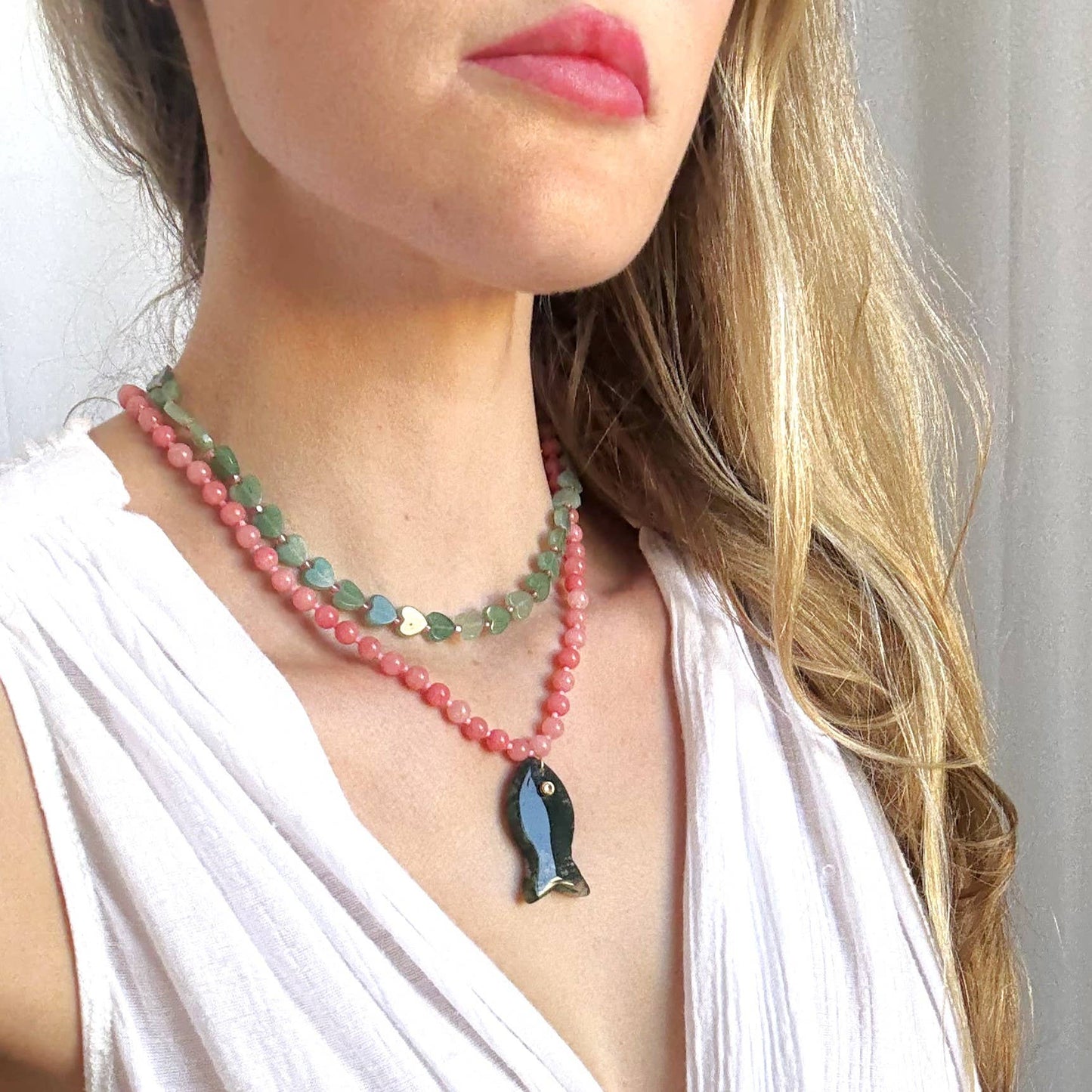 Necklace - Perla Heart