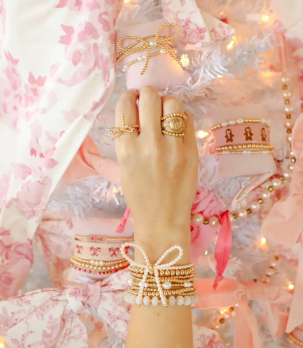 Bracelet - Bow - Pearl