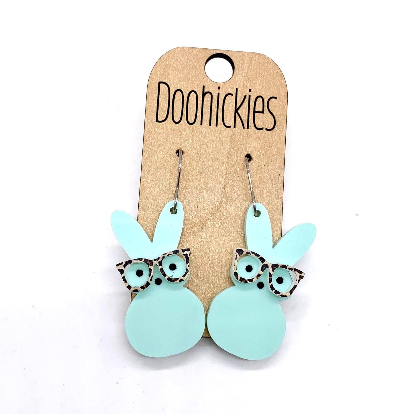Earrings- Acrylic Bunny - Eugene
