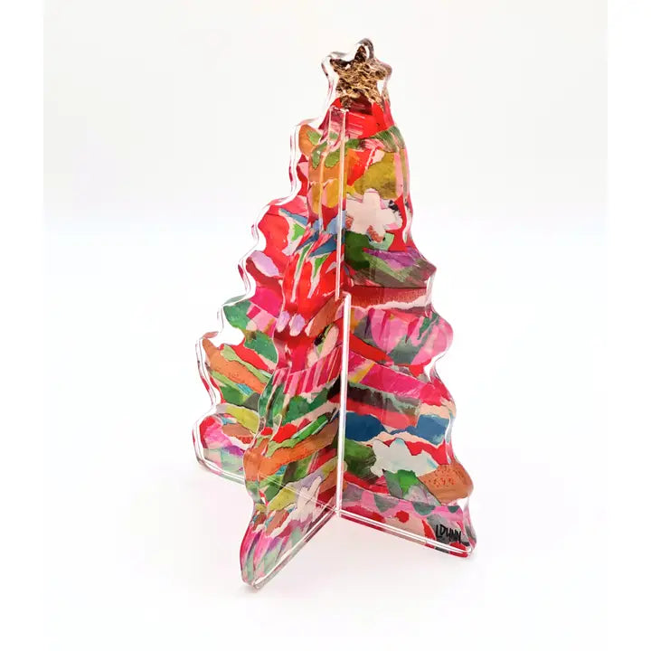 Acrylic Tree: 3-D Christmas Tree - Assorted