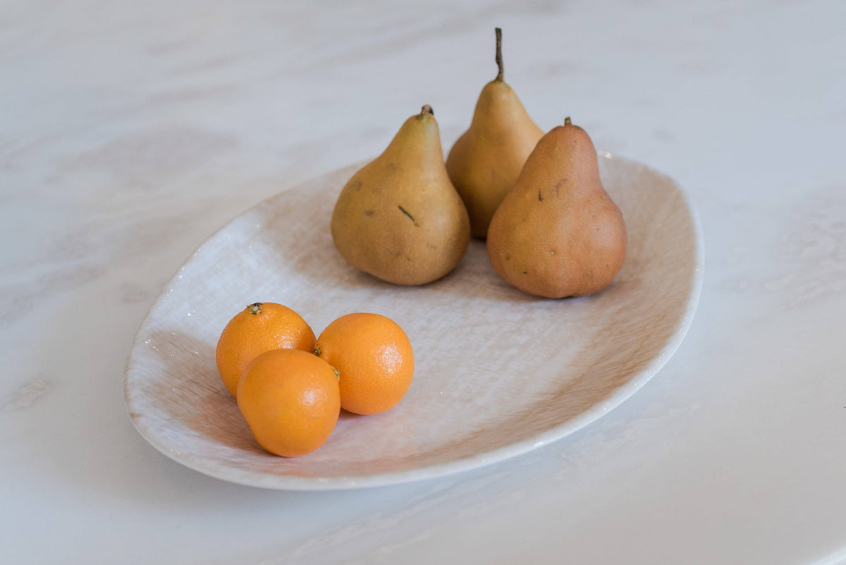 Serving Dish - Oval - Weave Pattern (color options)