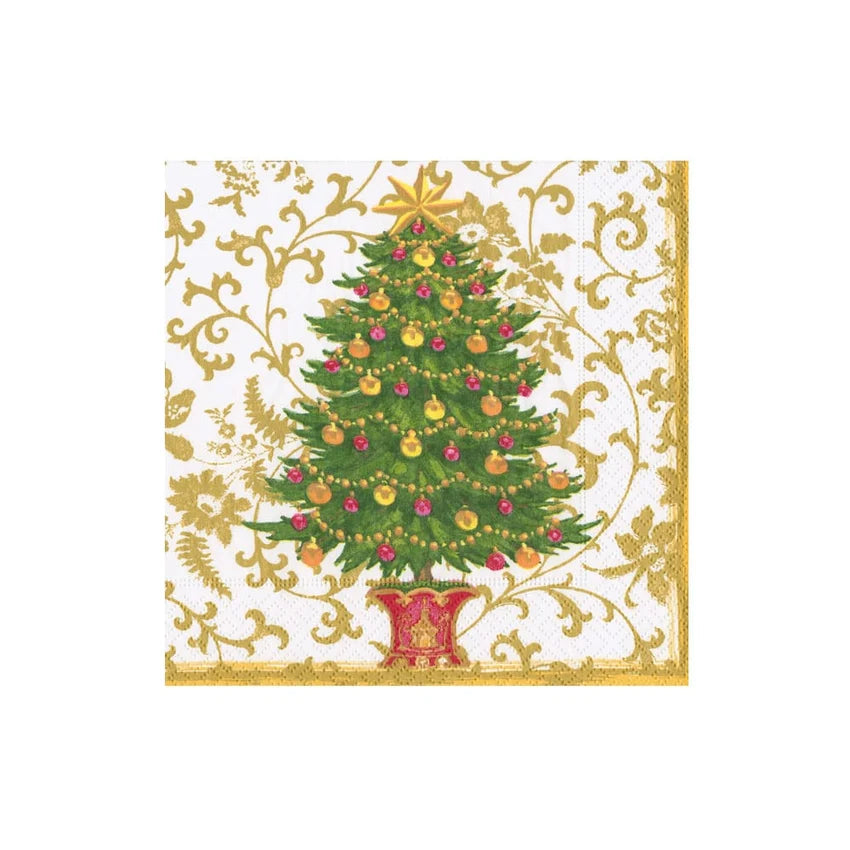 Cocktail Napkins - Gilded Tree