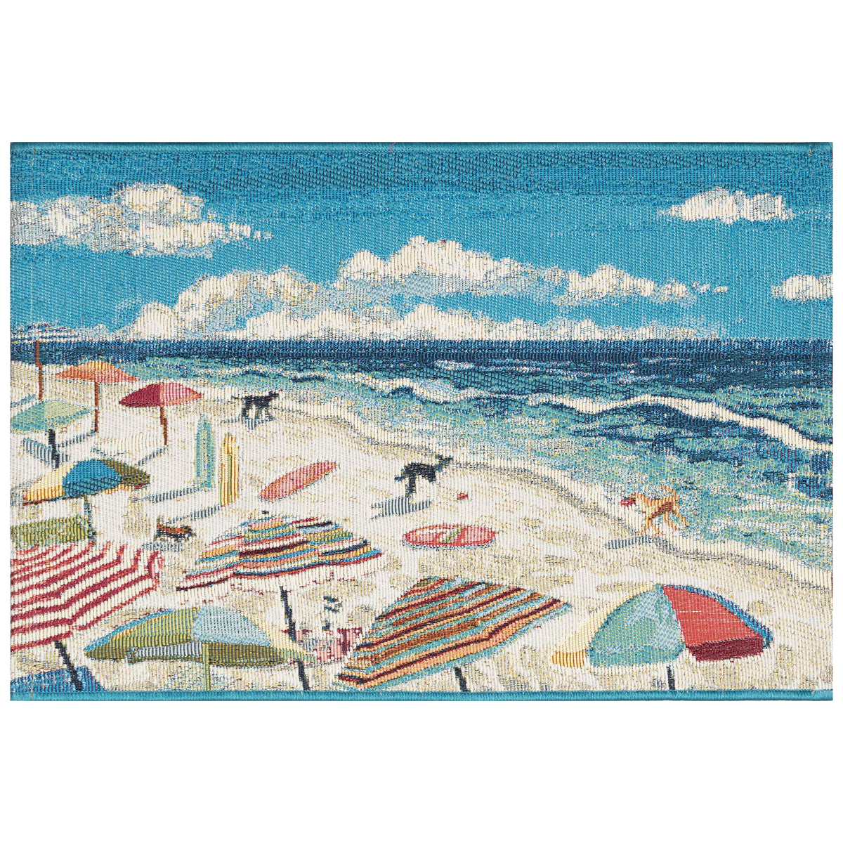 Rug - Indoor/Outdoor - Dog Beach Ocean (Esencia)