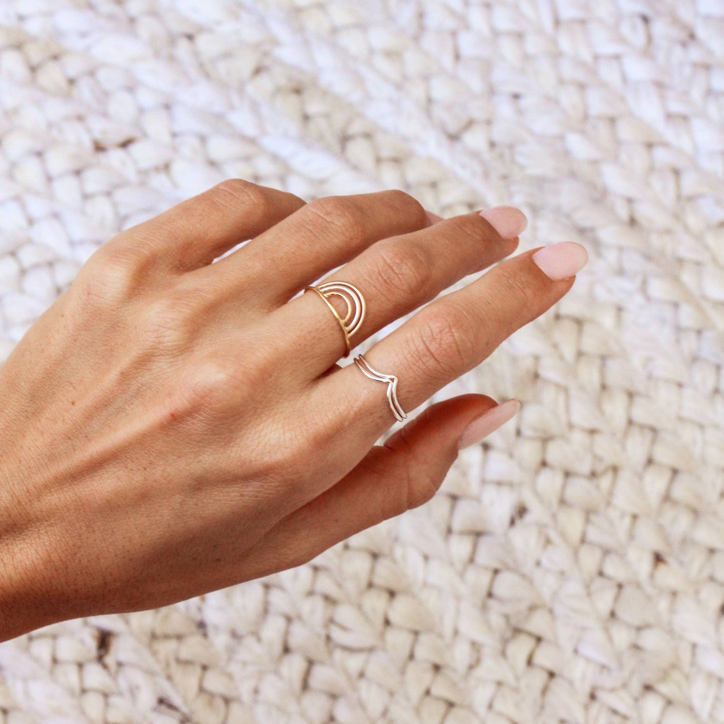 Follow Your Dreams Stacked Ring Set - Sz 6
