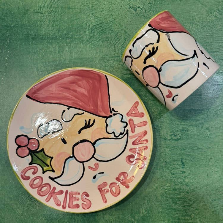 Santa - Cookies & Milk for Santa - Pink