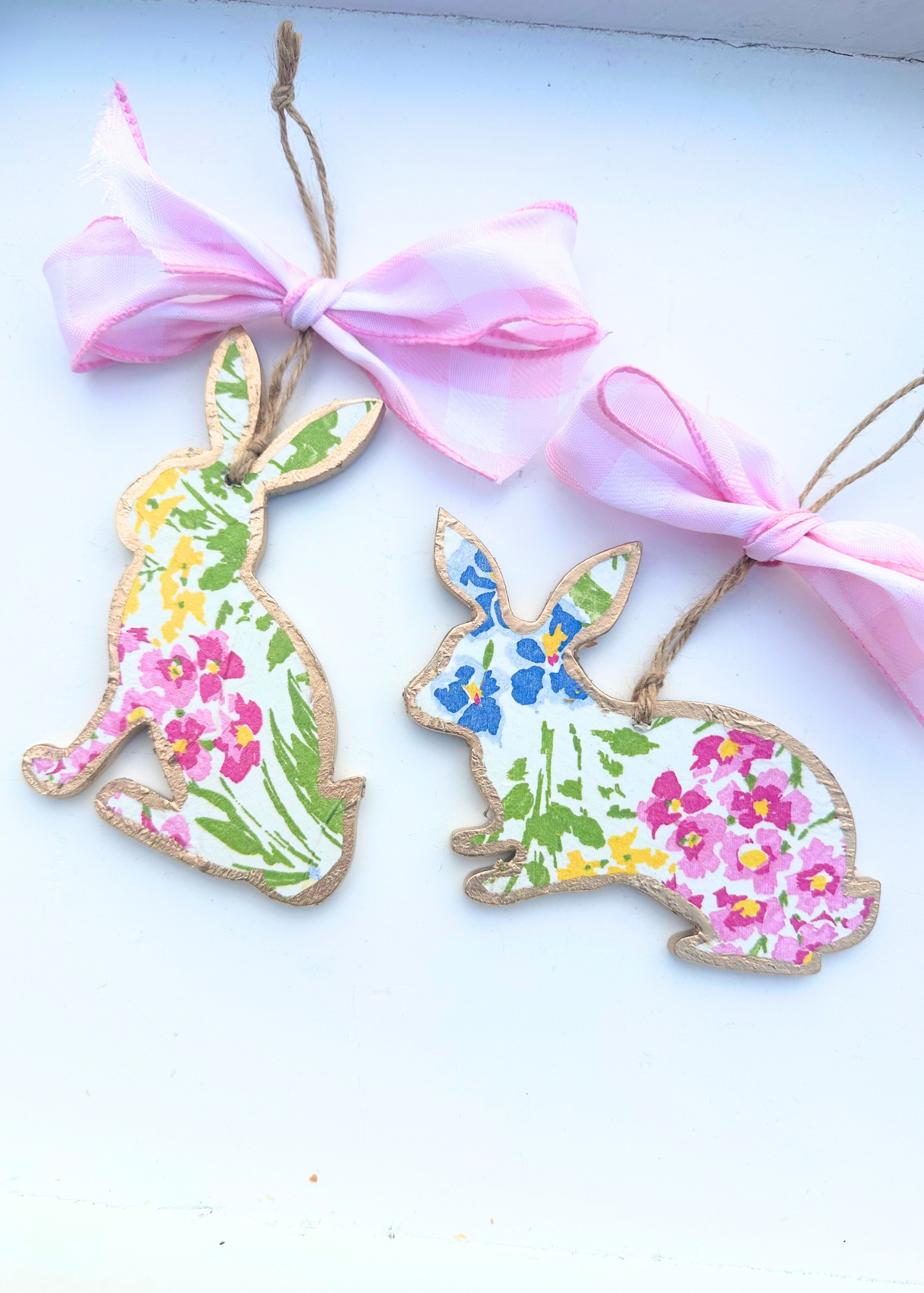 Ornament - Bunny - Floral