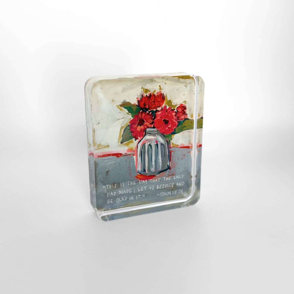 Acrylic Scripture Block - Psalm 118:24