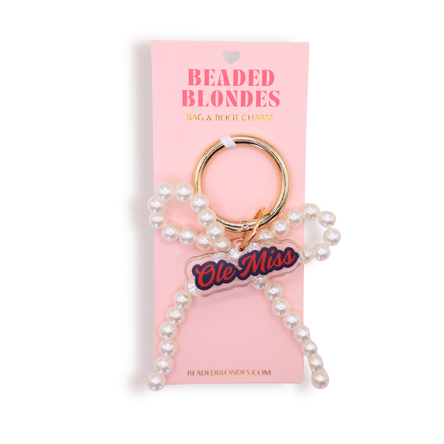 Collegiate Bag & Boot Charm - Ole Miss