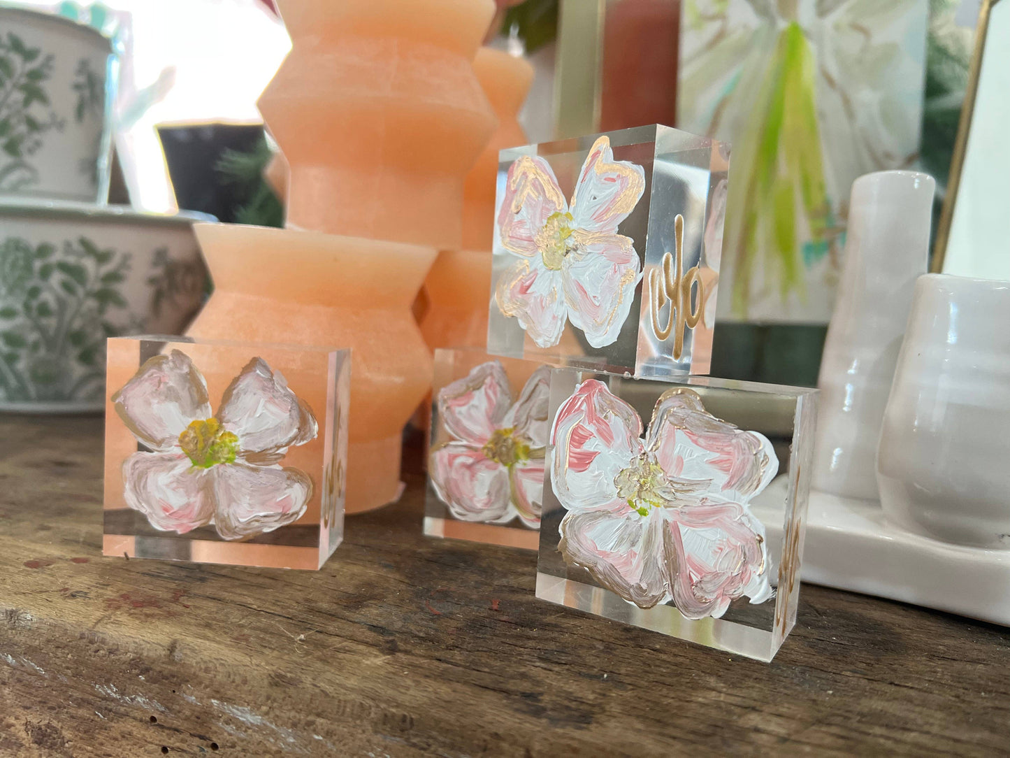 Painting - Dogwood on Lucite