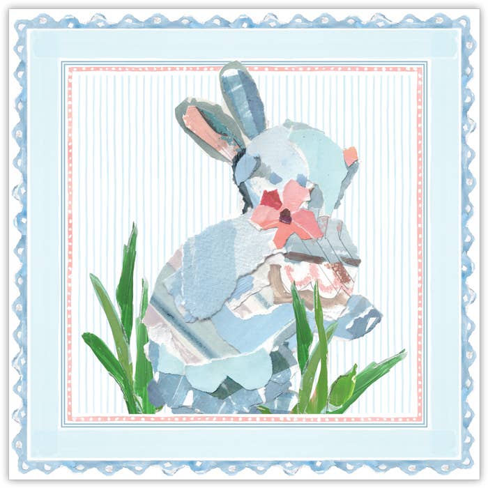 Paper Placemats - Blue Bunny by Lauren Dunn