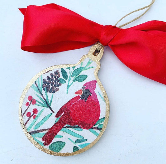 Ornament - Cardinal Forest Berry - Bauble