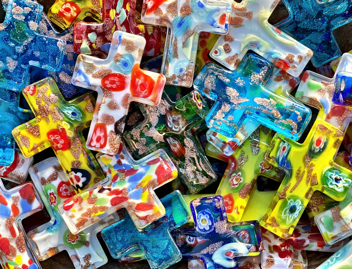 Cross - Glass Pocket Cross