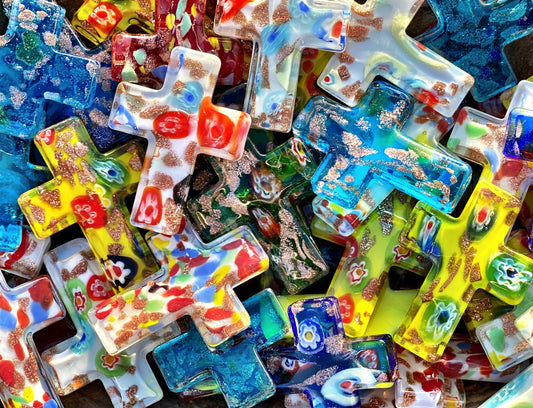 Cross - Glass Pocket Cross