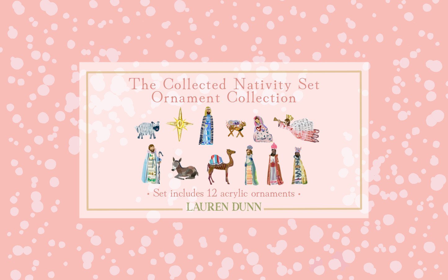 Acrylic Ornament - The Collected Nativity Ornament Set