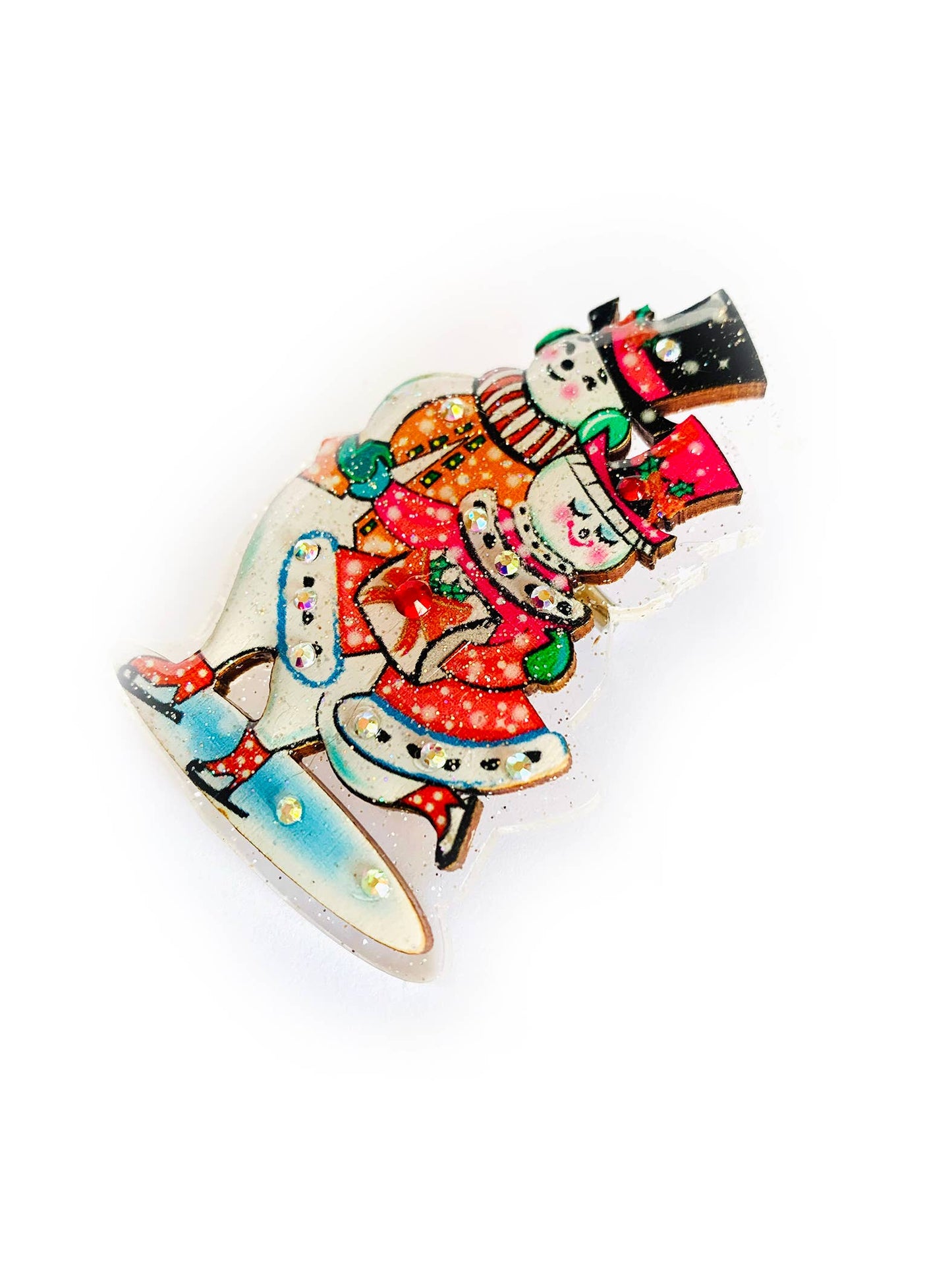 Brooch - Retro Snowman