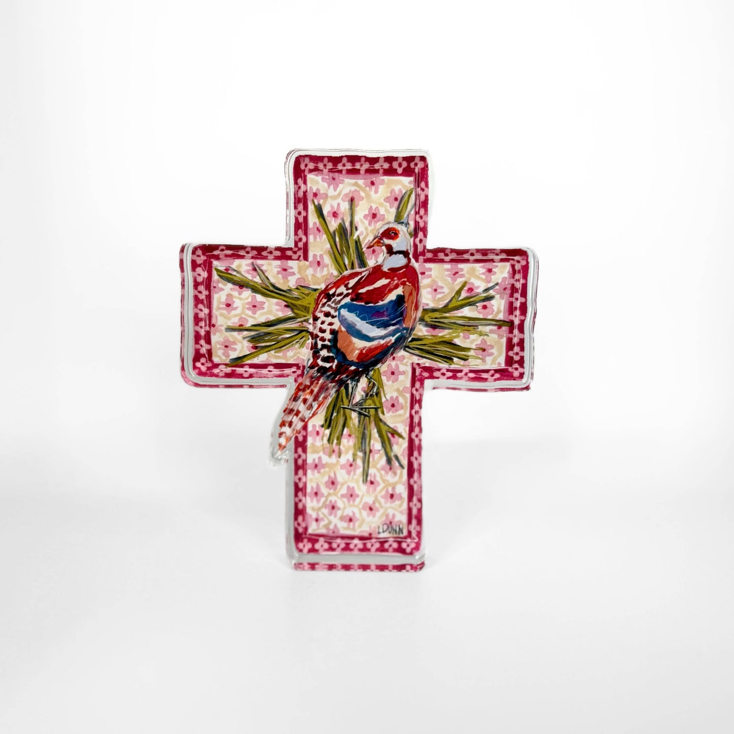Acrylic Cross - Sanctuary in the Meadow