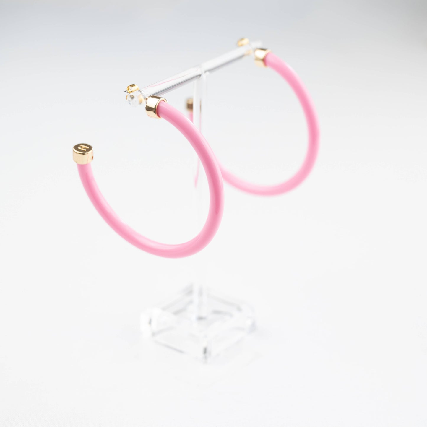 Acrylic Hoops - Bubble Gum