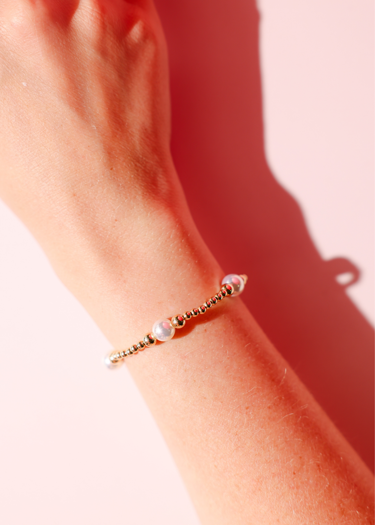 Bracelet - Pearl/Gold Serena