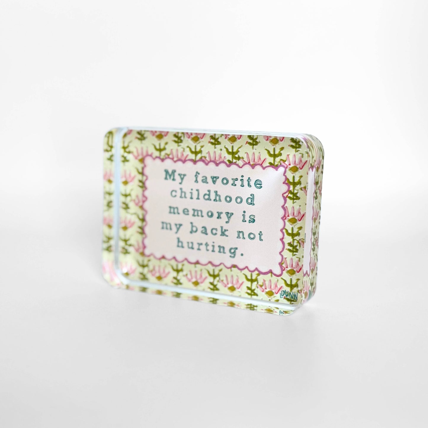 Acrylic Funny Block - Favorite Childhood Memory