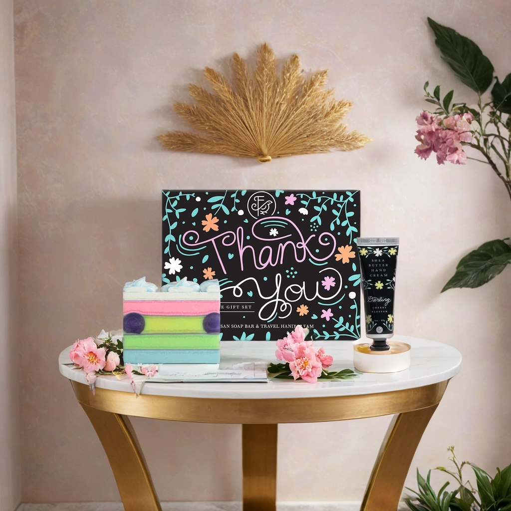 Hand Cream + Soap Thank You Gift Set
