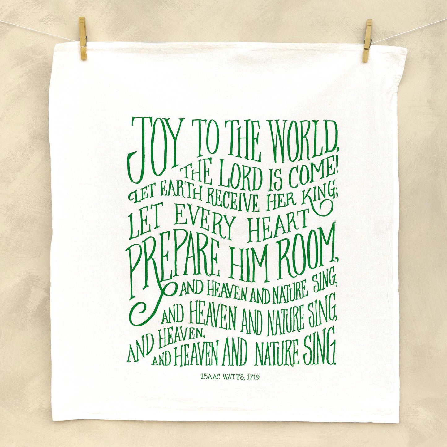 Hymn Tea Towel: Joy to the World