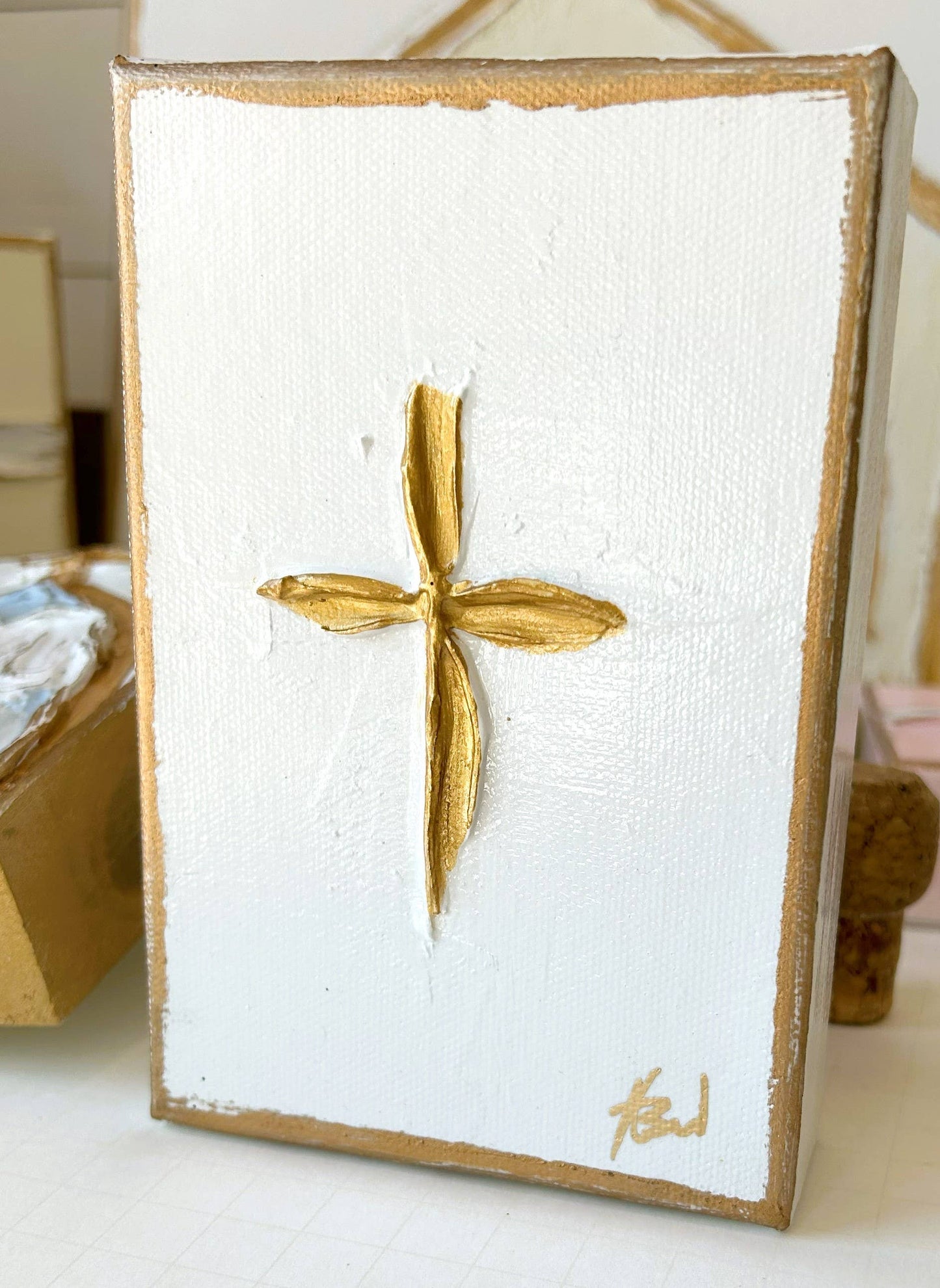 Painting - Cross on 4x6 Wood