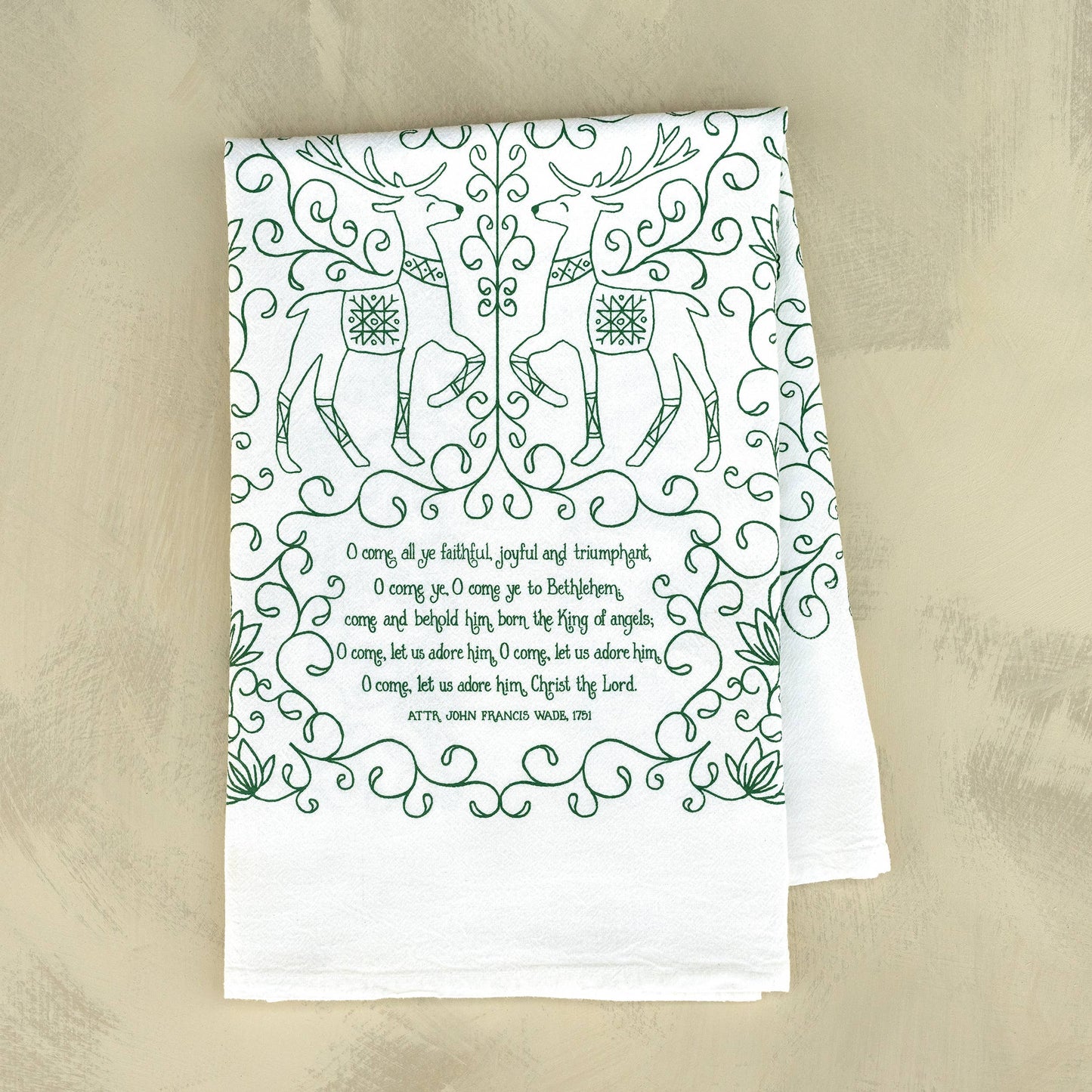 Hymn Tea Towel: O Come All Ye Faithful