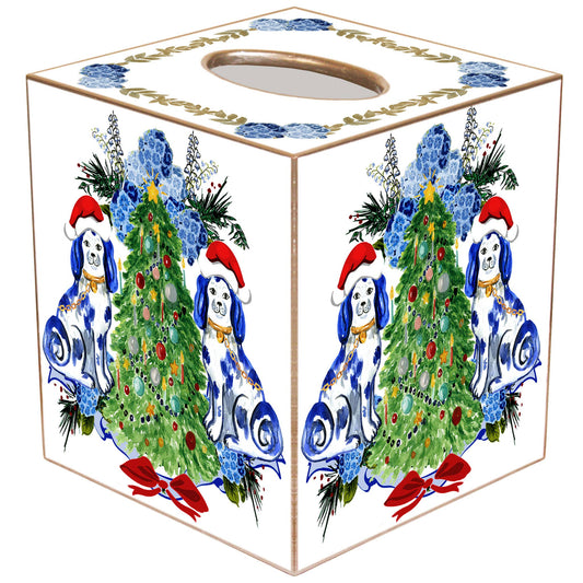 Tissue Box - Staffordshire Christmas