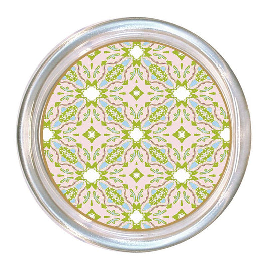 Coaster featuring the Laura Park Lagos Blush pattern