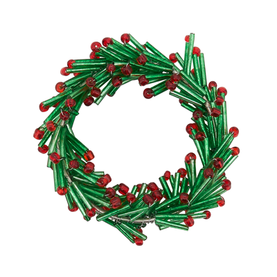 Napkin Ring - Beaded Wreath