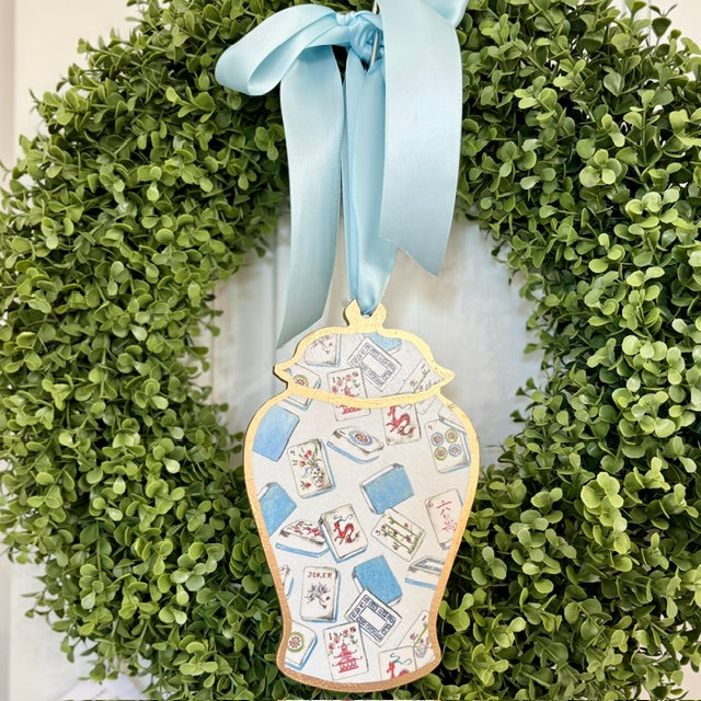 Door Hanger - Ginger Jar - 8" Mahjong (Assorted)