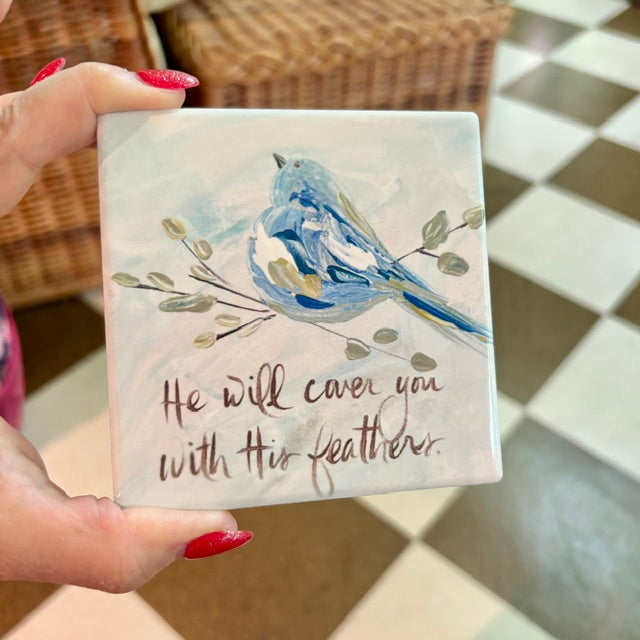 Tile - with His Feathers