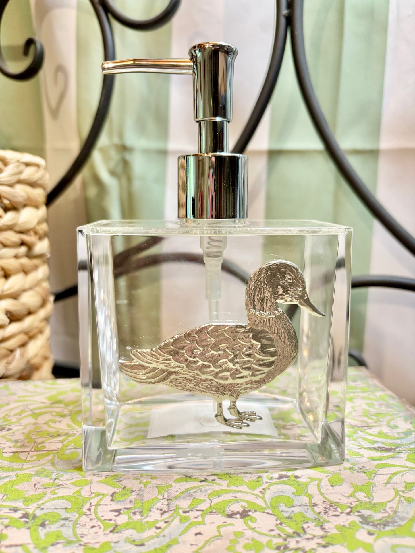 Pewter Medallion on Large Soap/Lotion / Assorted