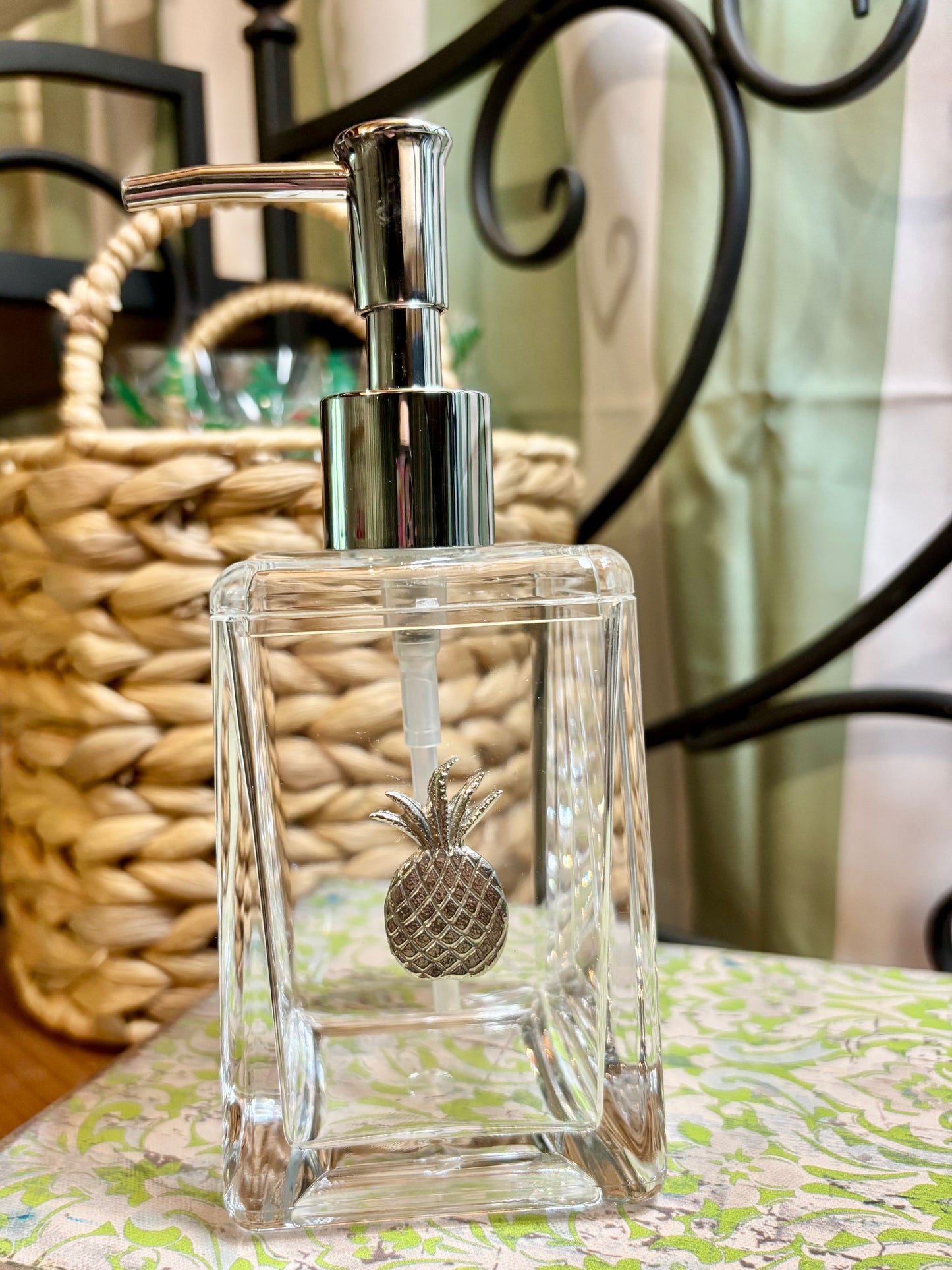 Pewter Medallion on Small Soap/Lotion / Assorted