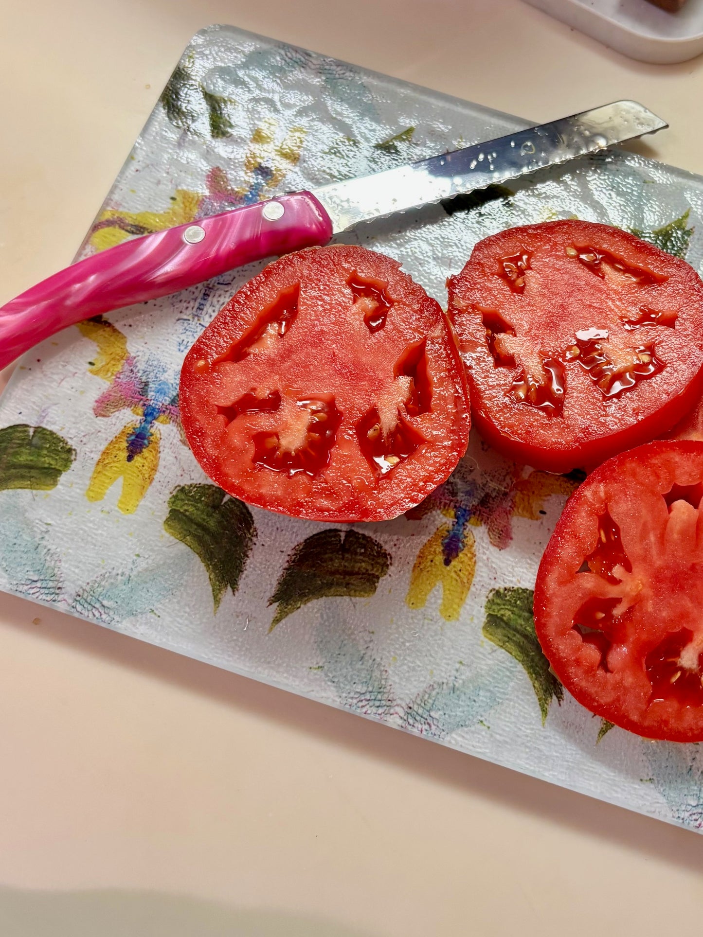 Tomato Knife - Pink Handle