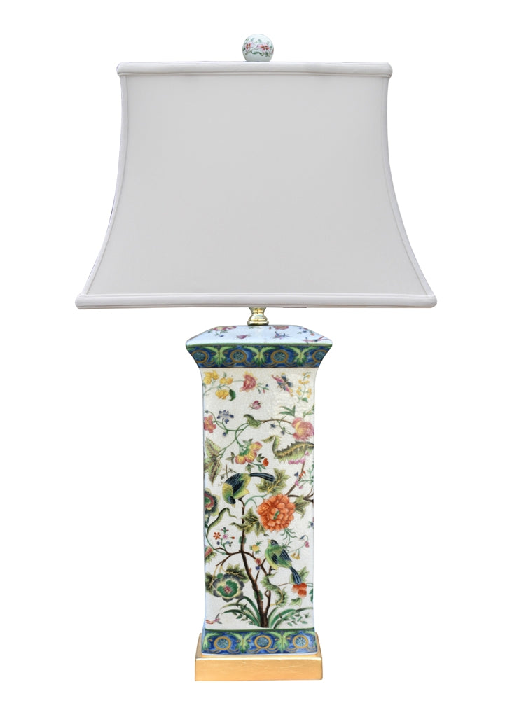 Lamp - Porcelain Floral 28"