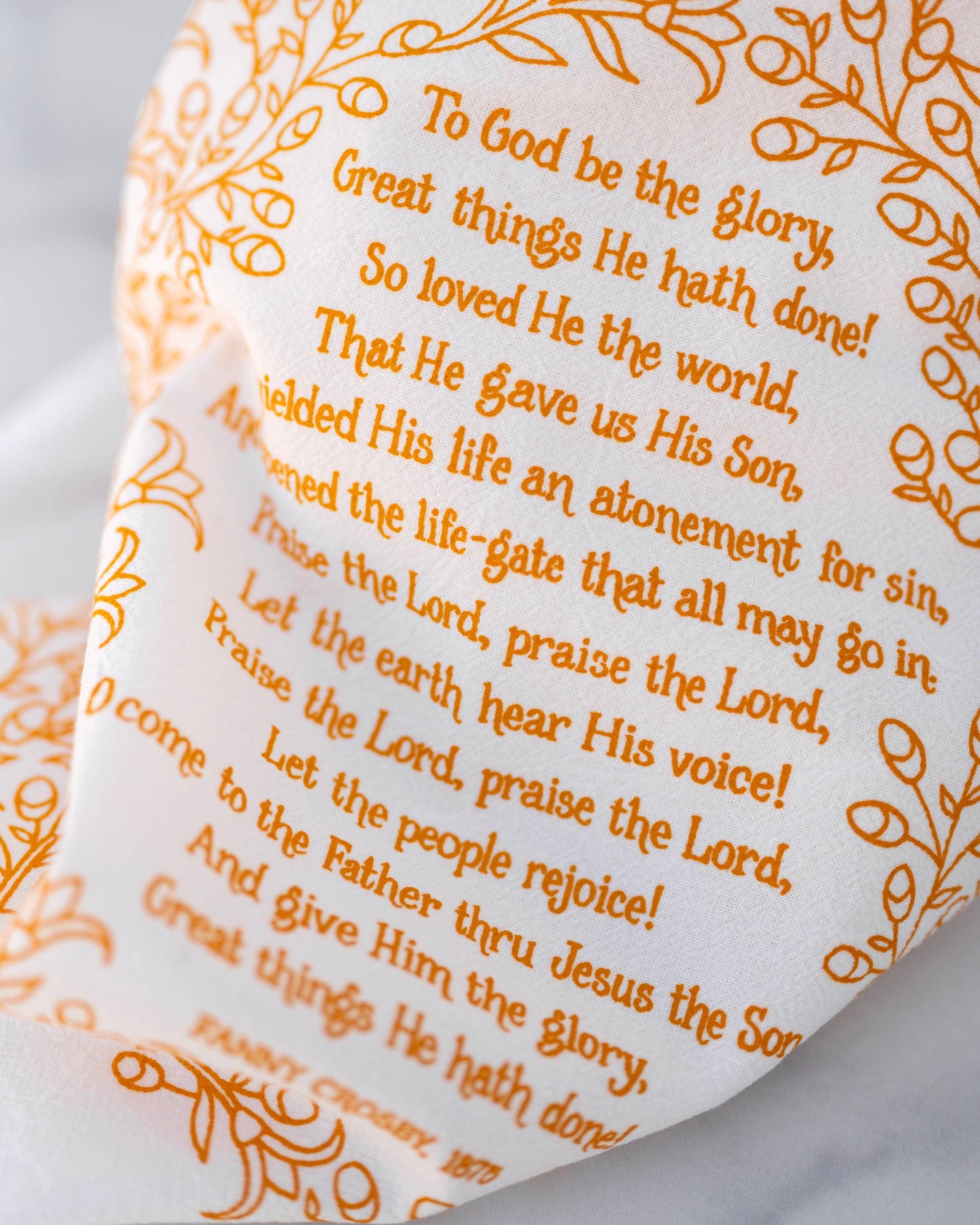 Hymn Tea Towel: To God Be the Glory