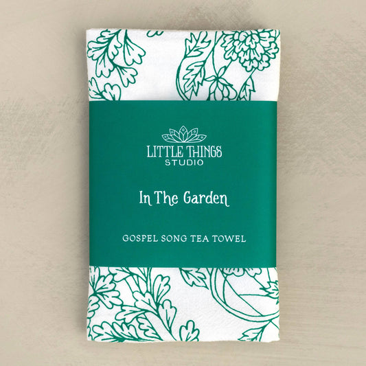 Hymn Tea Towel: In The Garden