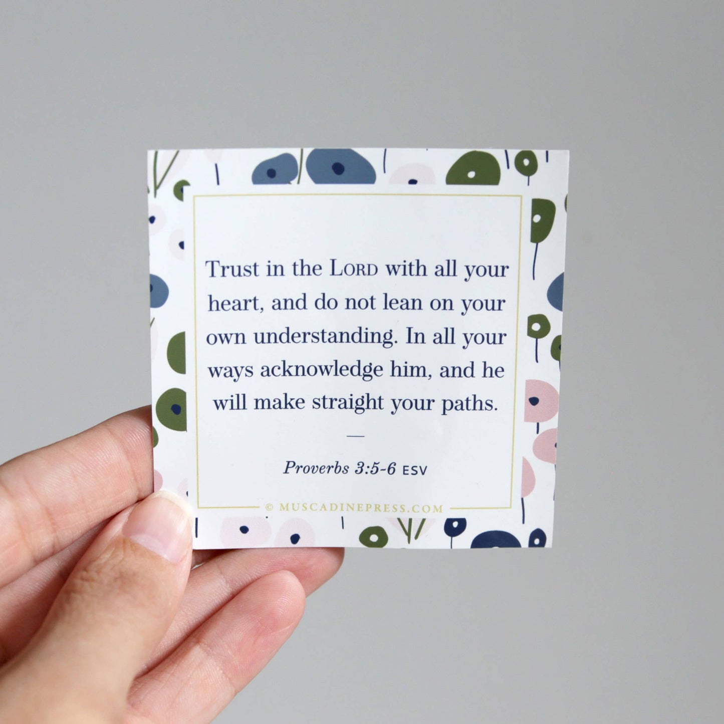 Scripture Static Cling, Trust in the Lord