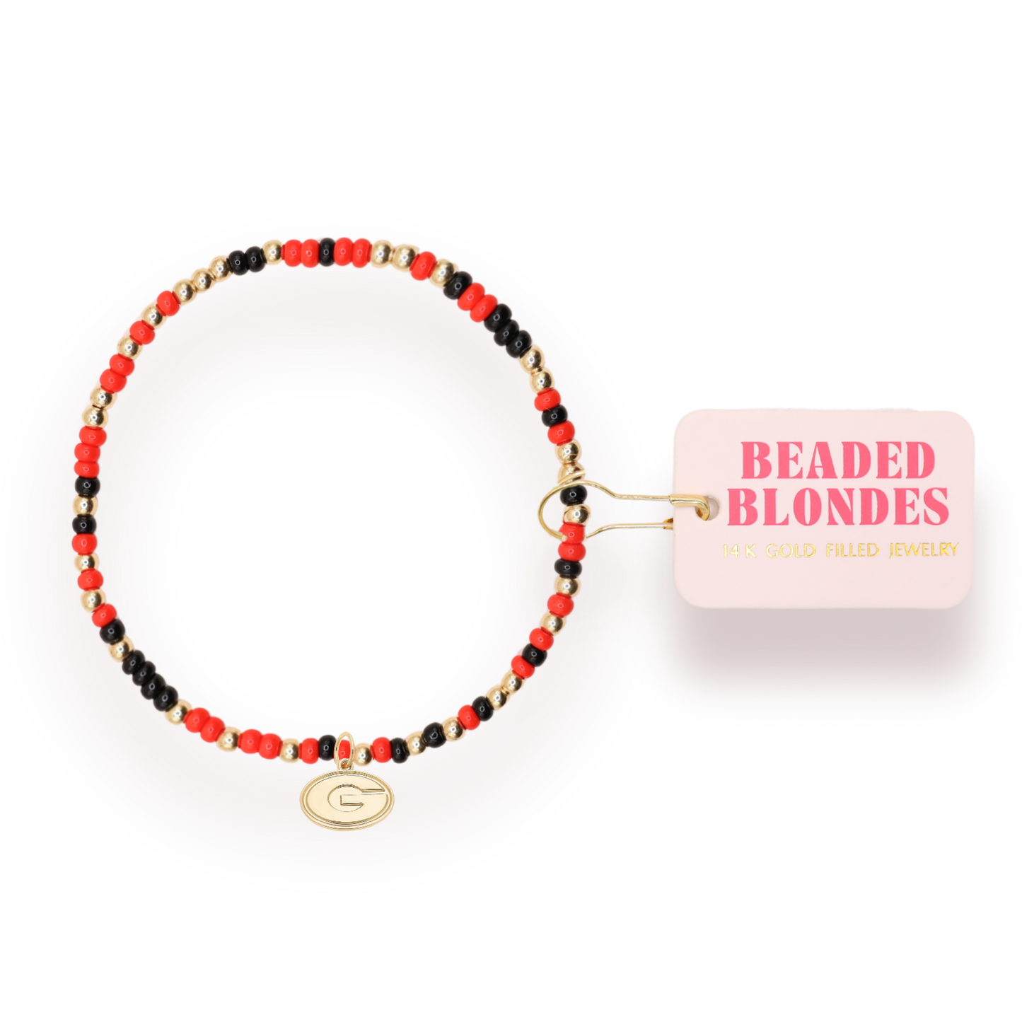 Bracelet - Collegiate+Georgia Gold Charm