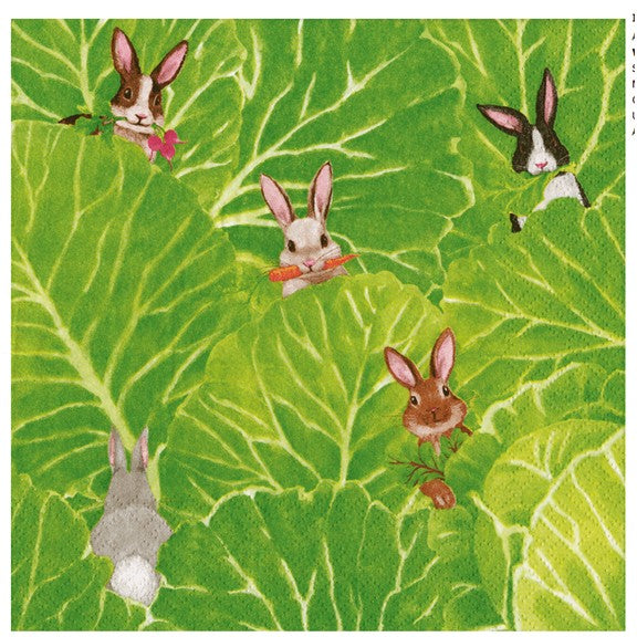 Cocktail Napkins - Cabbage Patch Bunnies