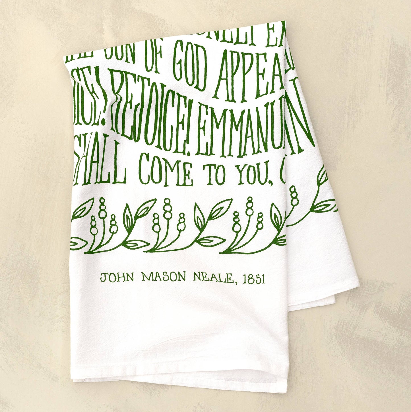 Hymn Tea Towel: O Come, O Come Emmanuel