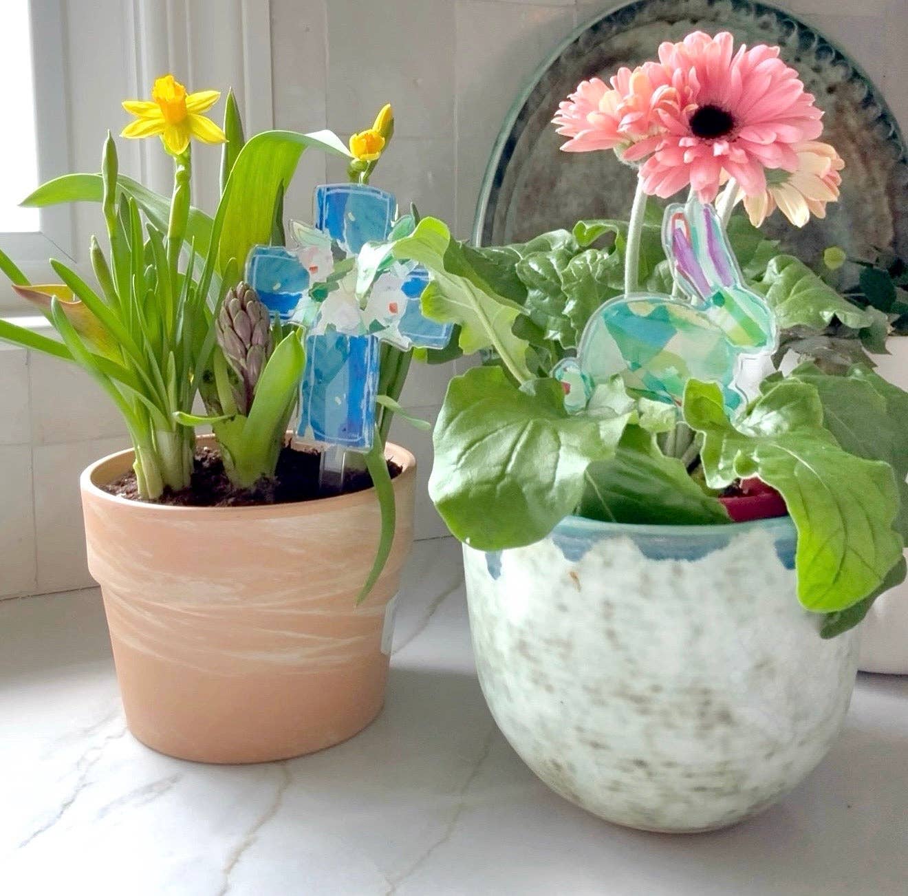 Acrylic Pick - Cross - Blue