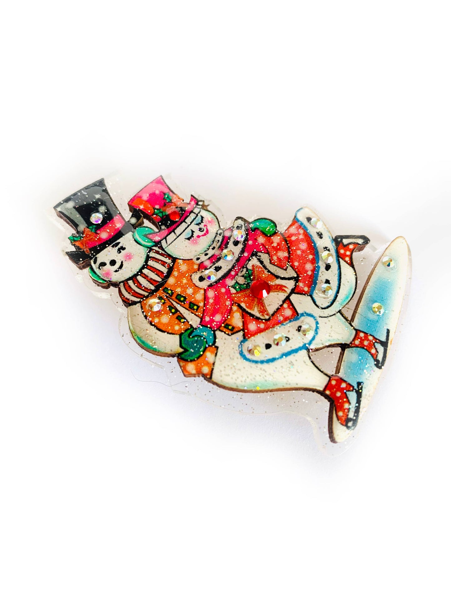 Brooch - Retro Snowman