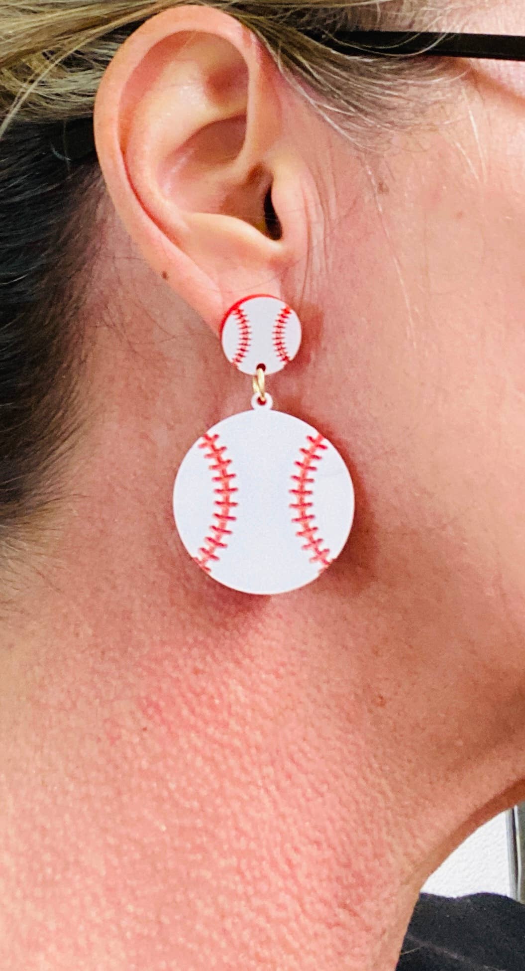 Earrings - Baseball