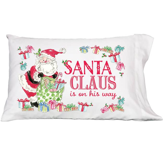 Pillowcase - Santa on His Way
