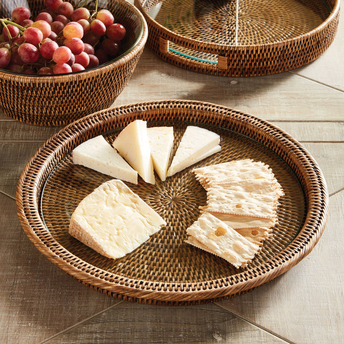 Platter - 13" Rattan