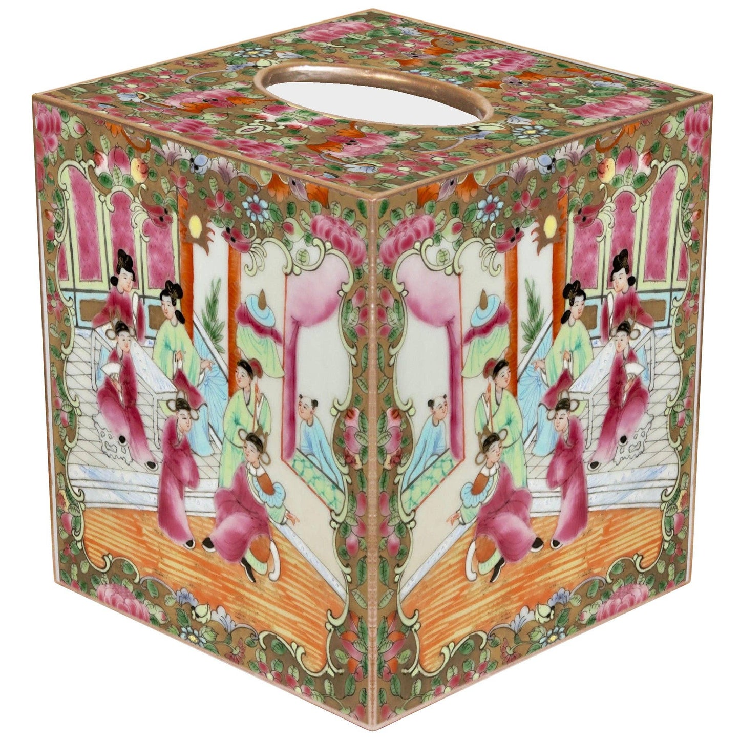 Tissue Box - Rose Medallion