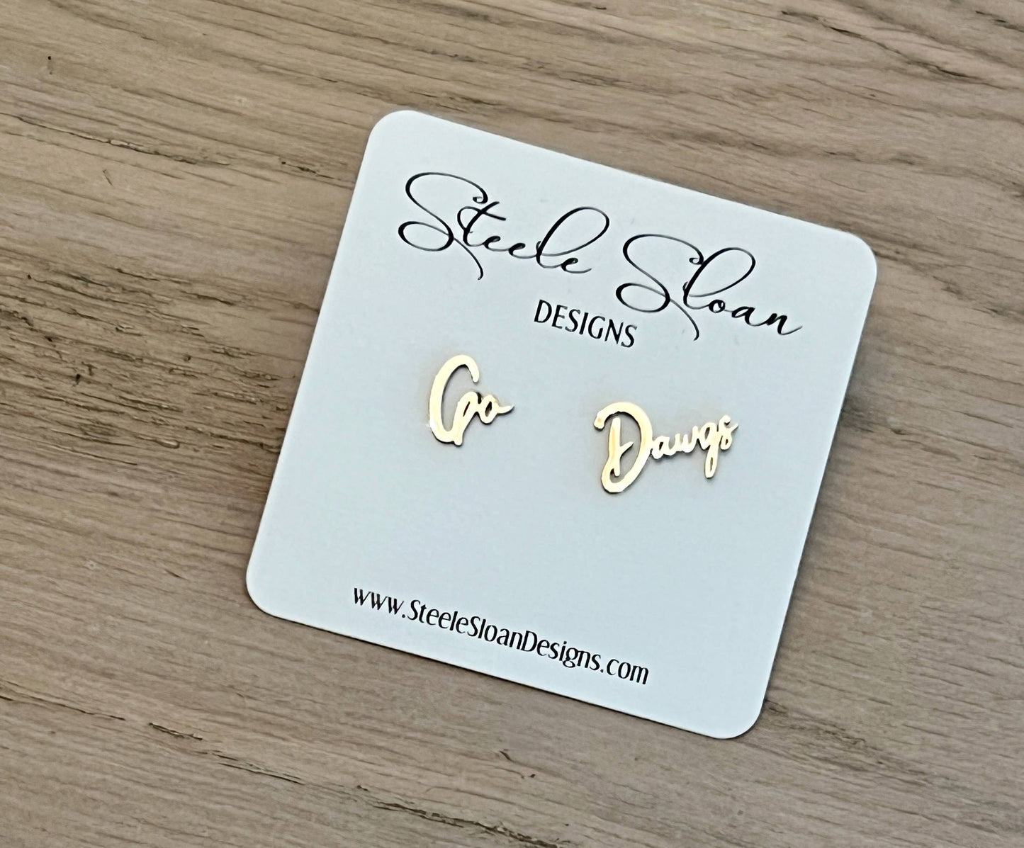 UGA Stud Earrings - Go Dawgs